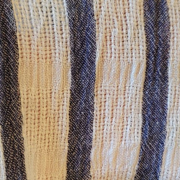 NWOT BECCA Rebecca Virtue Getaway Striped Tie Waist Cover Up Fly Away Pants L - Picture 14 of 15